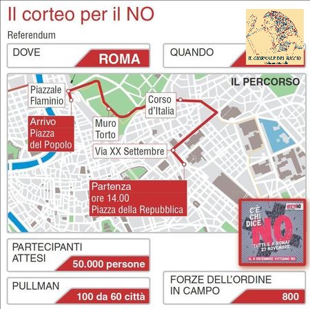 Referendum: domani corteo per 'no', Roma blindata