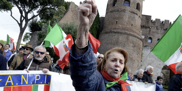 Demonstration For The 71th Anniversary Of Liberation From Nazi-Fascism