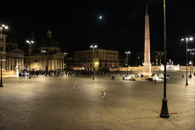 Manifestazione di Forza Nuova. Il teatrino delle 4&nbsp;miccette.