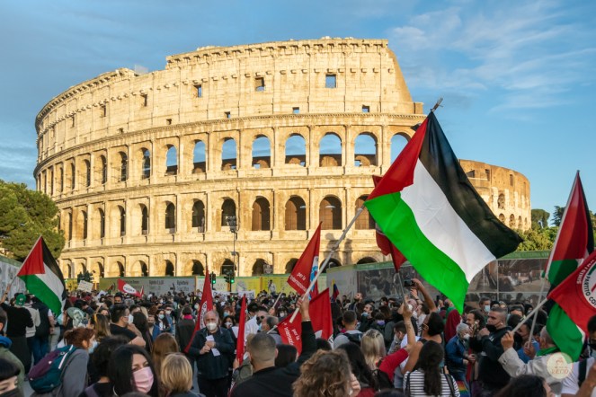 Roma per la Palestina. Manifestazione 15 Maggio Esquilino – Colosseo.&nbsp;(FOTO)