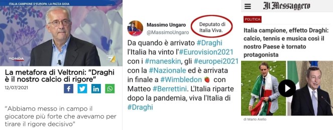 Euro2020: l’imbarazzante propaganda&nbsp;pro-Draghi.