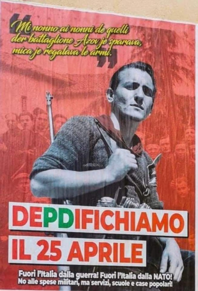 Un Buon 25 Aprile, nel giorno della Liberazione dai valori&nbsp;invertiti.